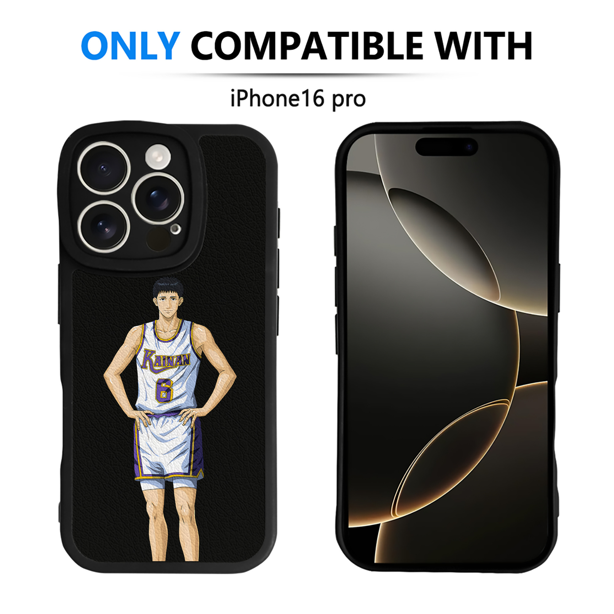 （画像用） SLAM DUNK／スラムダンク 【iPhone 16シリーズ対応】シリコンスマホケース（レザー調） 材質：シリコン